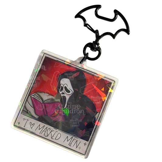 Horror Readers Ghost - Holographic Acrylic Keychain
