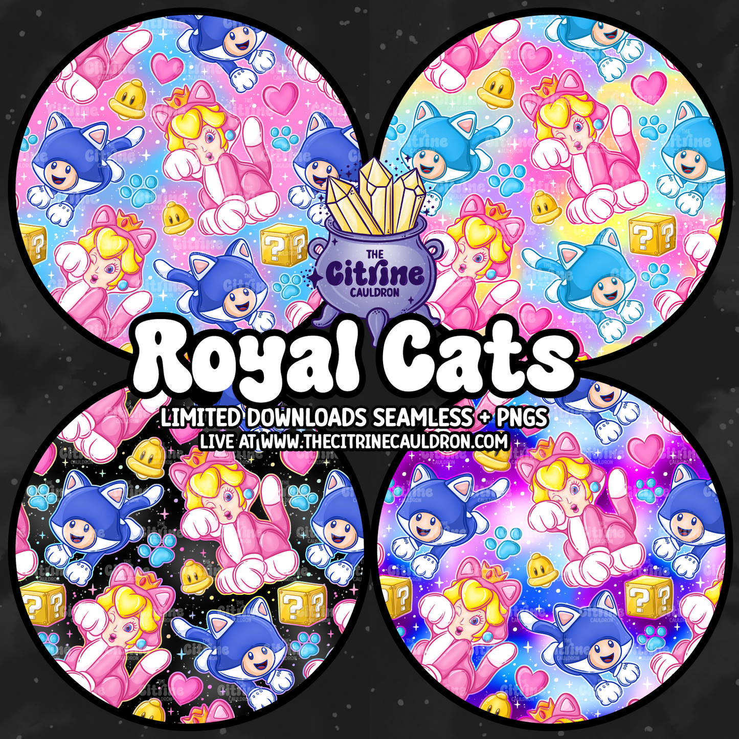 Royal Cats - Seamless