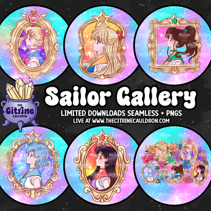 Sailor Gallery Collection - SMALL SHOP Seamless, Coordinates & PNG Bundle