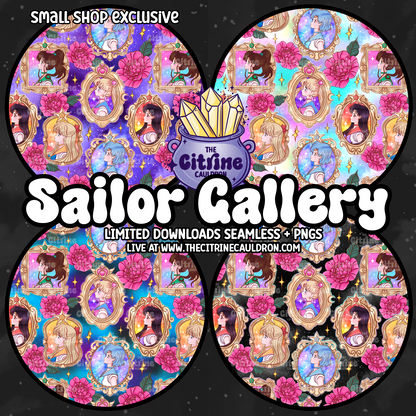 Sailor Gallery Collection - SMALL SHOP Seamless, Coordinates & PNG Bundle