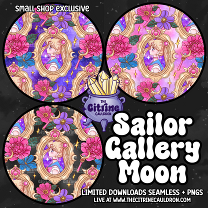 Sailor Gallery Moon - Seamless