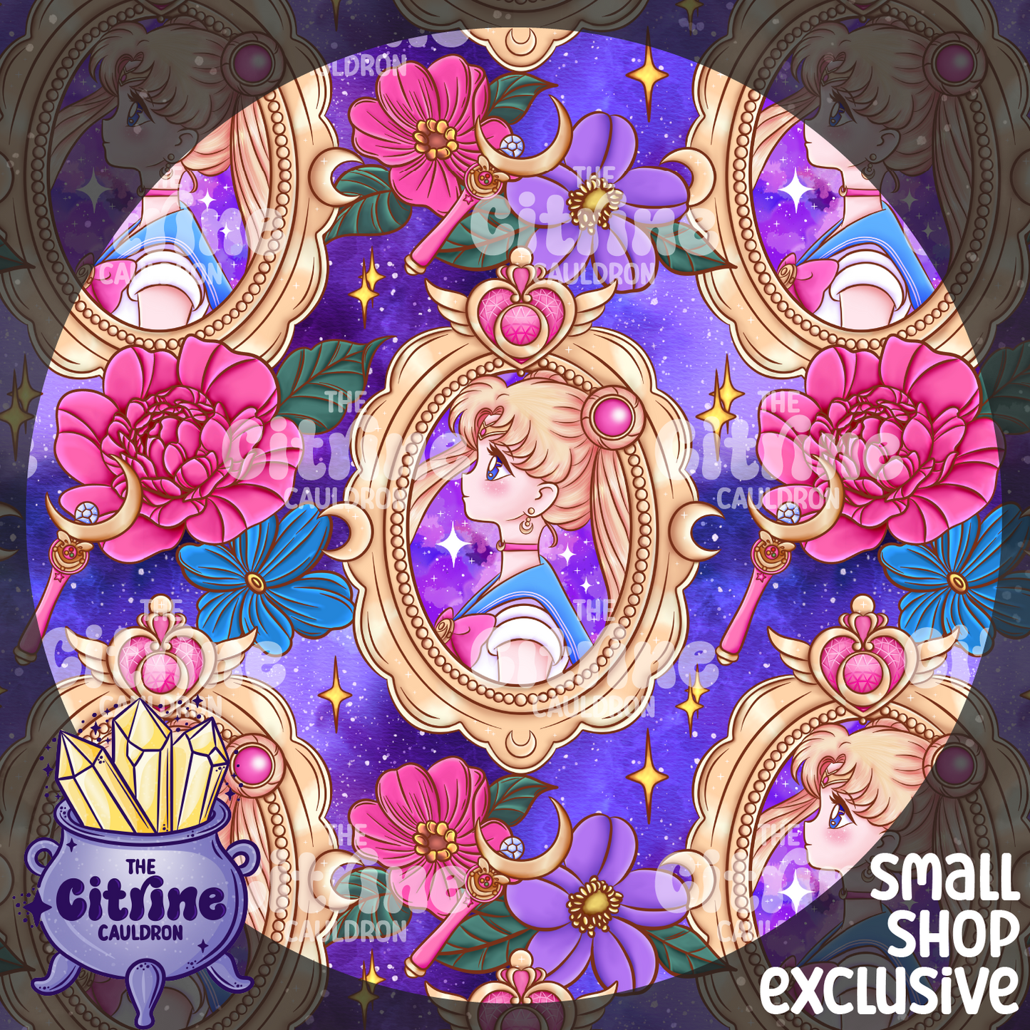 Sailor Gallery Moon - Seamless