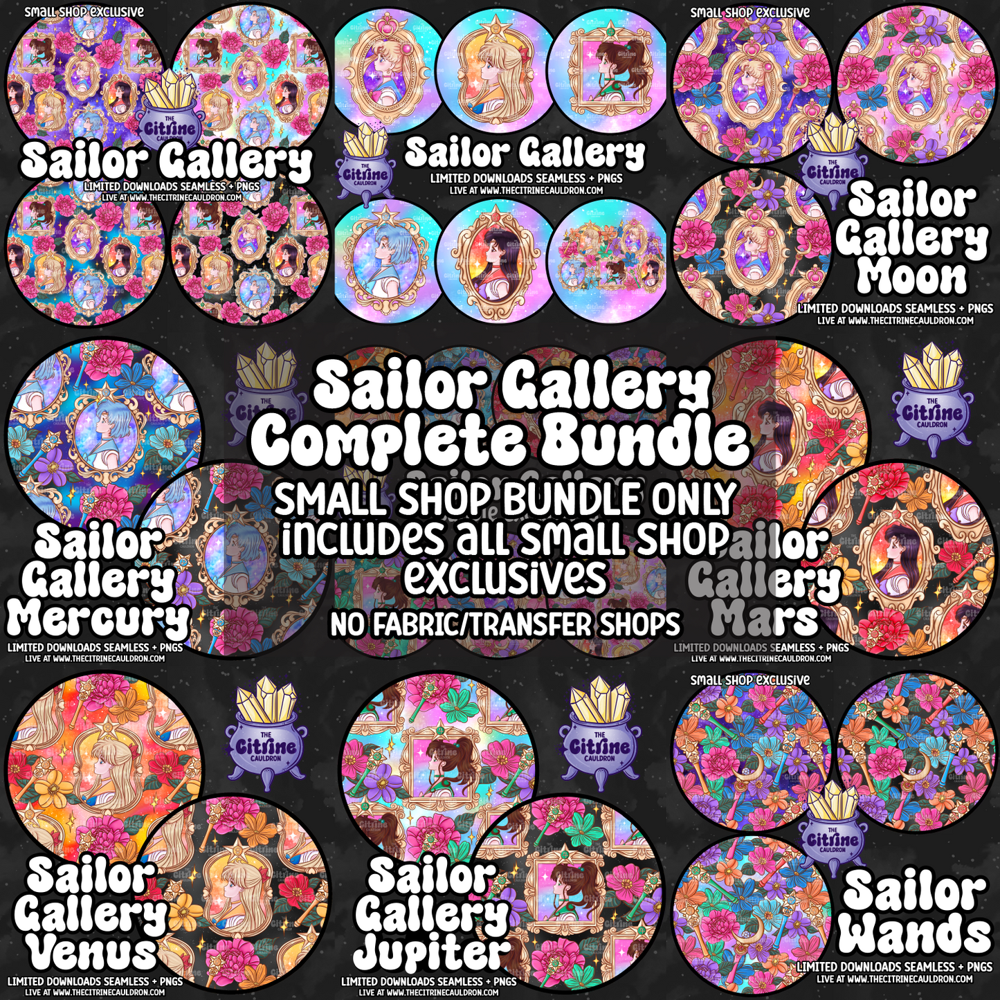 Sailor Gallery Collection - SMALL SHOP Seamless, Coordinates & PNG Bundle