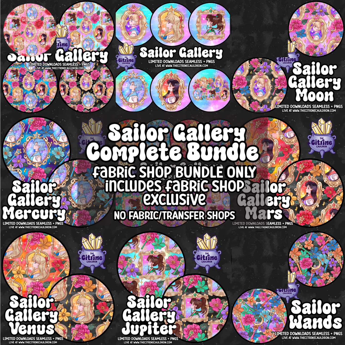 Sailor Gallery Collection - FABRIC SHOP Seamless, Coordinates & PNG Bundle