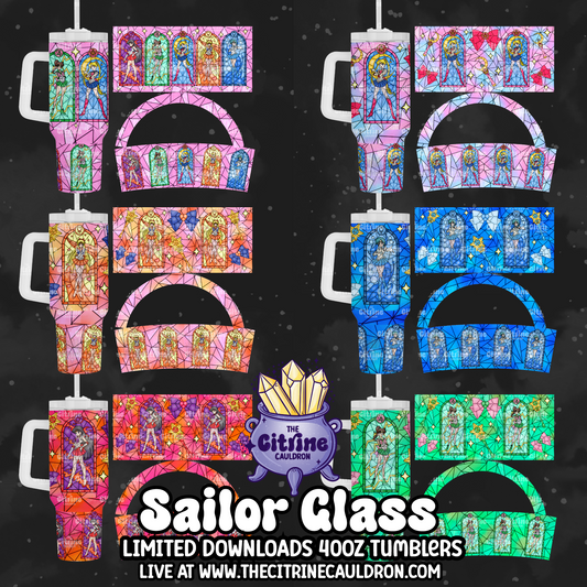 Sailor Glass Color - PNG Wrap for Sublimation 40oz Tumbler