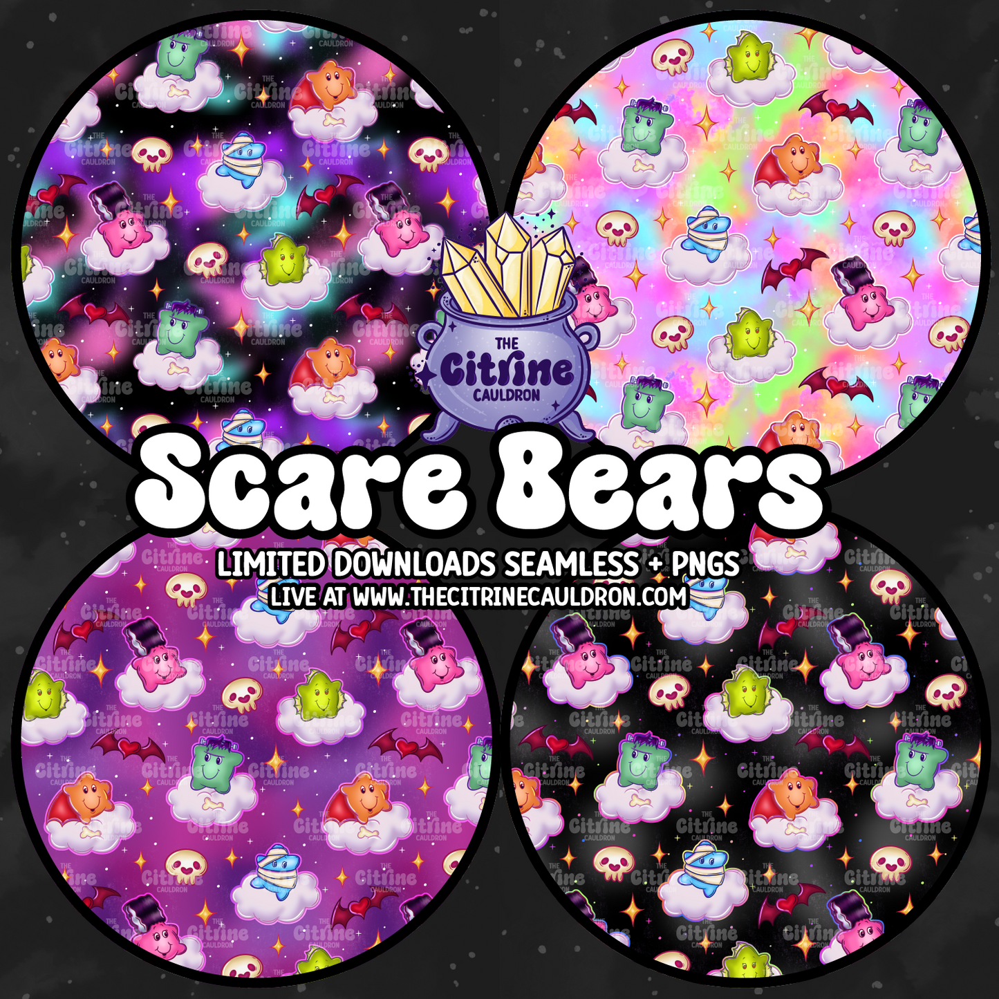 Scare Bears Coordinate - Seamless