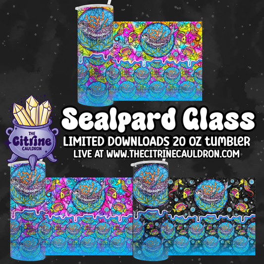 Sealpard Glass - PNG Wrap for Sublimation 20oz Tumbler