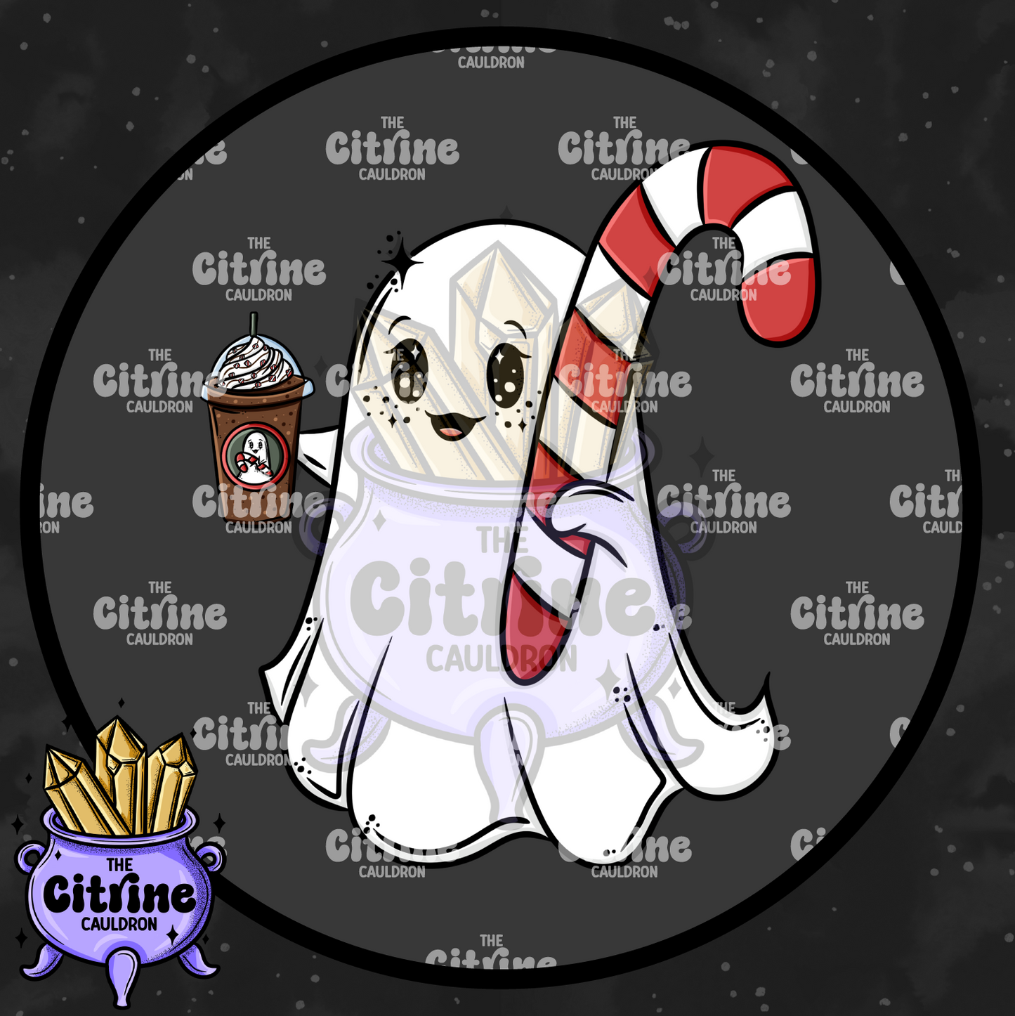 Peppermint Ghosties - Sublimation PNG