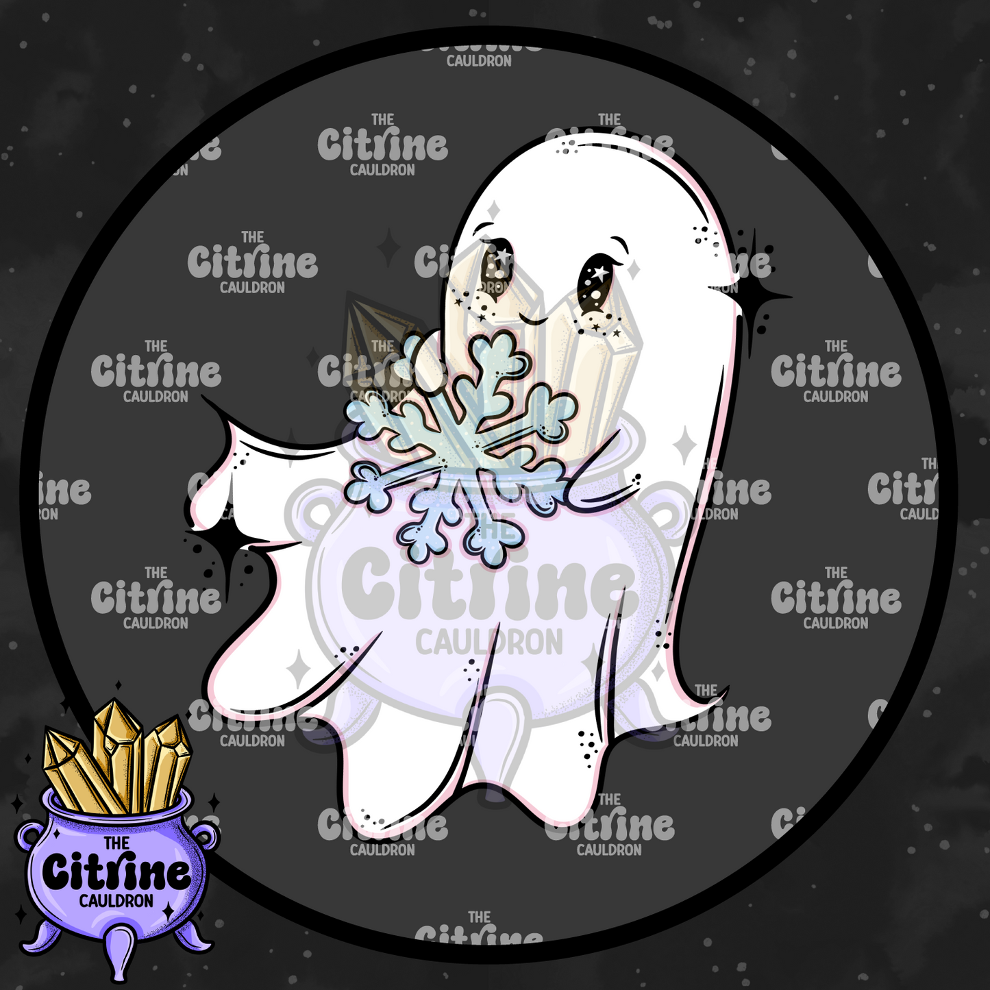 Snowflake Ghosties - Sublimation PNG