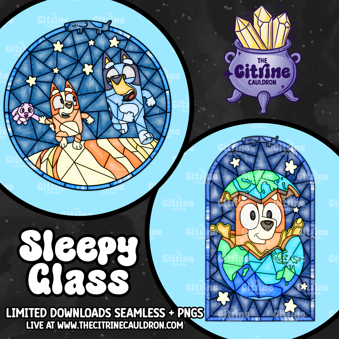 Sleepy Glass - Sublimation PNG