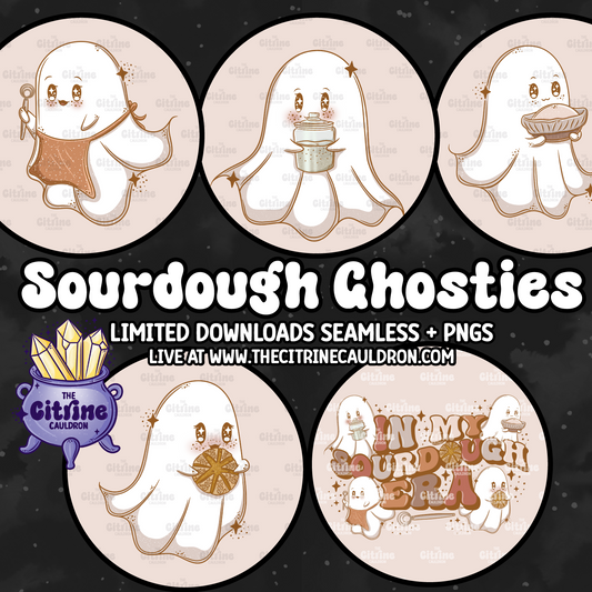 Sourdough Ghosties - Sublimation PNG
