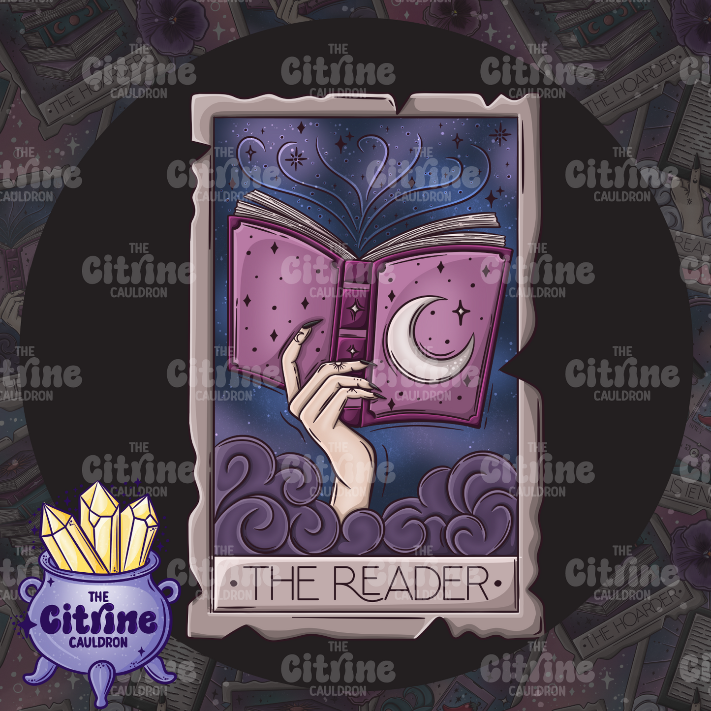 Tarot Tomes Shadowed - Sublimation PNG