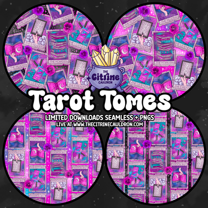 Tarot Tomes Mystic - Seamless