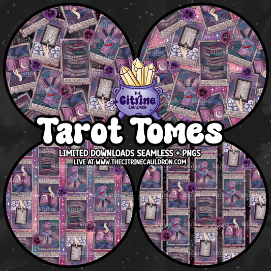 Tarot Tomes Shadowed - Seamless