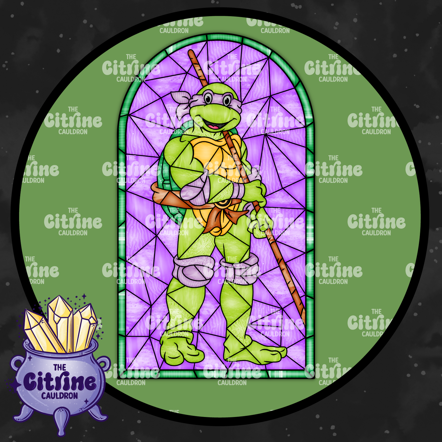 Turtle Glass - Sublimation PNG
