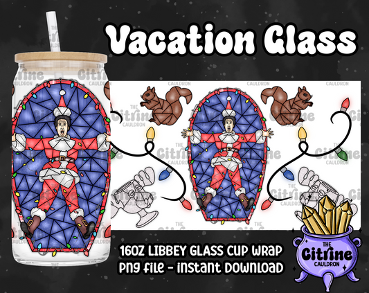 Vacation Glass - PNG Wrap for Libbey 16oz Glass Can
