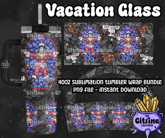 Vacation Glass - PNG Wrap for Sublimation 40oz Tumbler