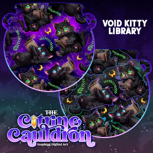 Void Kitty Library - Seamless