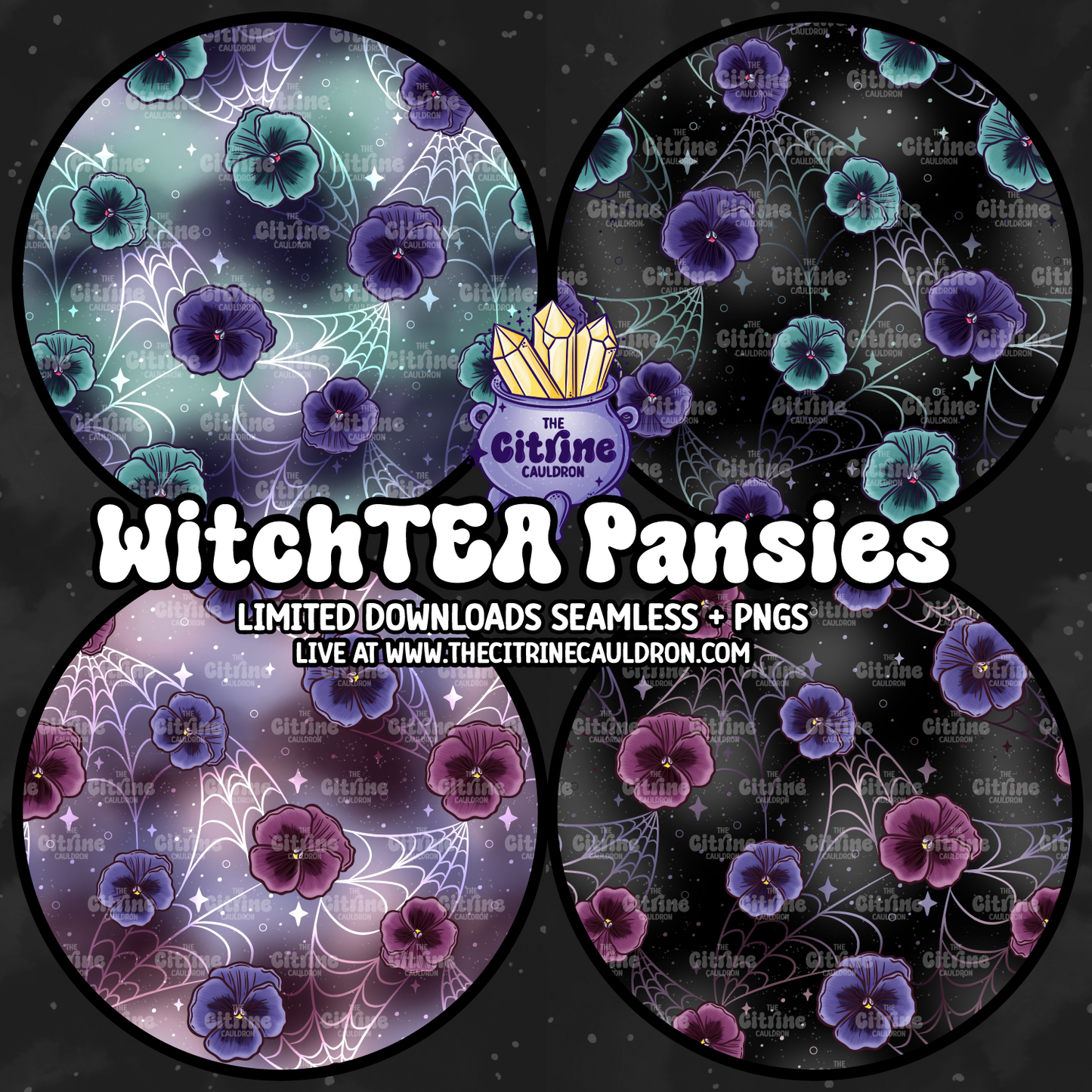 WitchTEA Pansies - Coordinate