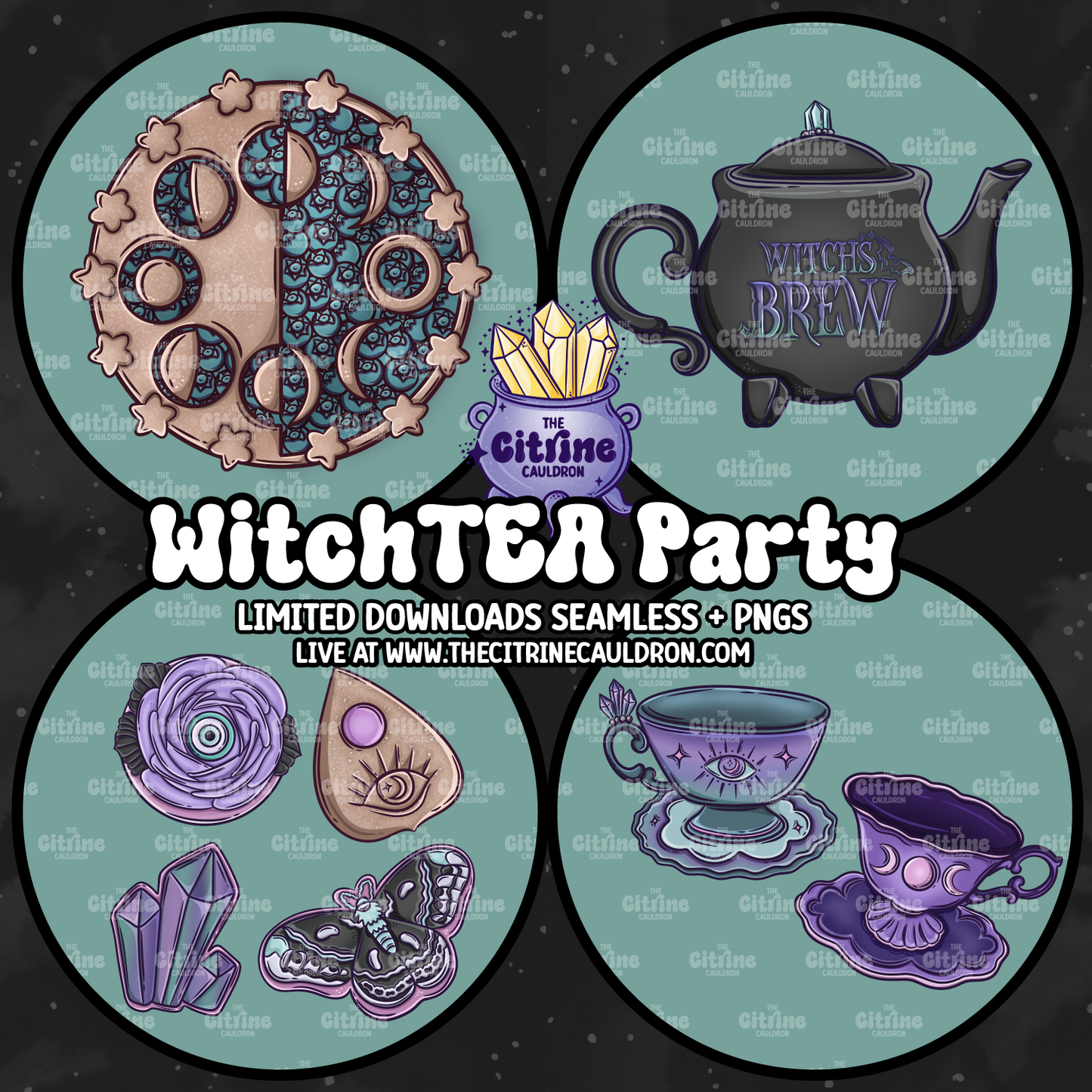 WitchTEA Party - Sublimation PNG