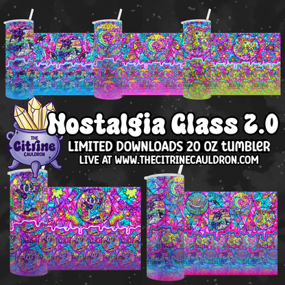Nostalgia Glass 2.0 Bundle - PNG Wrap for Sublimation 20oz Tumbler