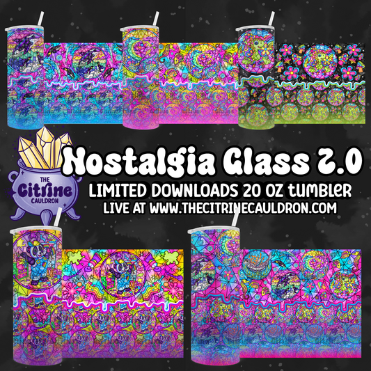 Nostalgia Glass 2.0 Bundle - PNG Wrap for Sublimation 20oz Tumbler