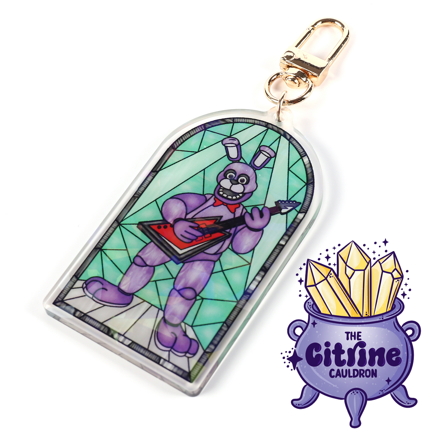 Glass Nights - Holographic Acrylic Keychain