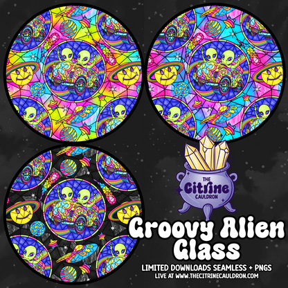 Groovy Alien Glass - Seamless