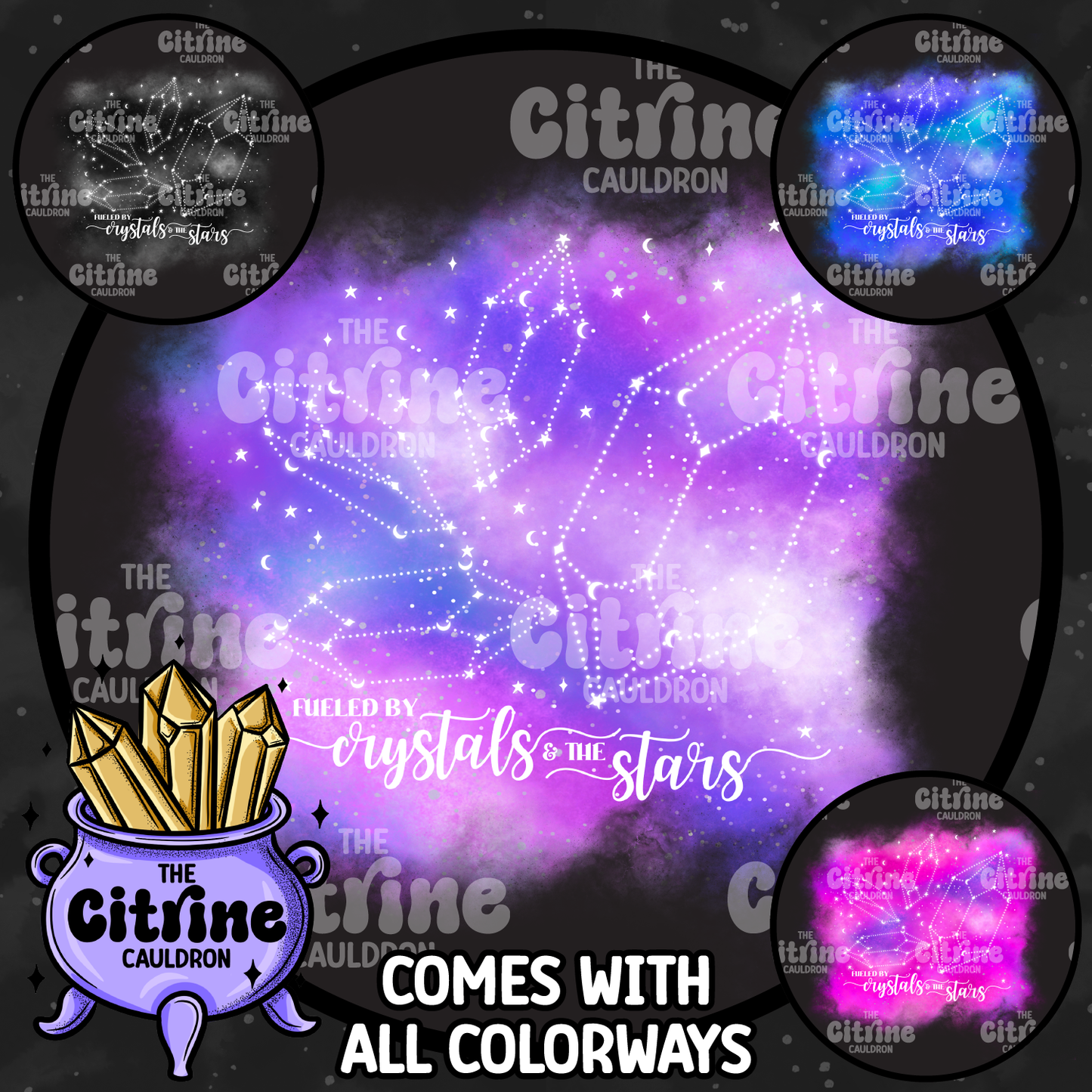 Starry Crystals - Sublimation PNG