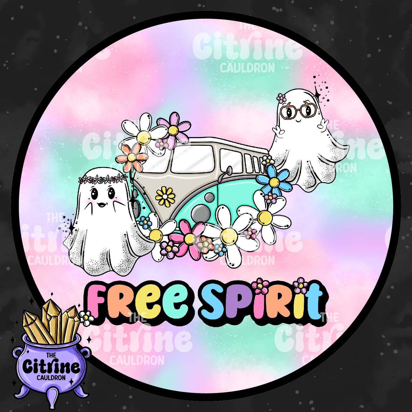 Groovy Ghosties - Sublimation PNG